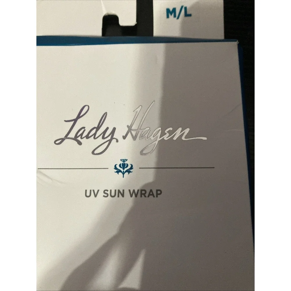 Lady Hagen‎ UV Sun Wrap Shoulder Cover Up Lightweight Stretch Grey Sky M/L